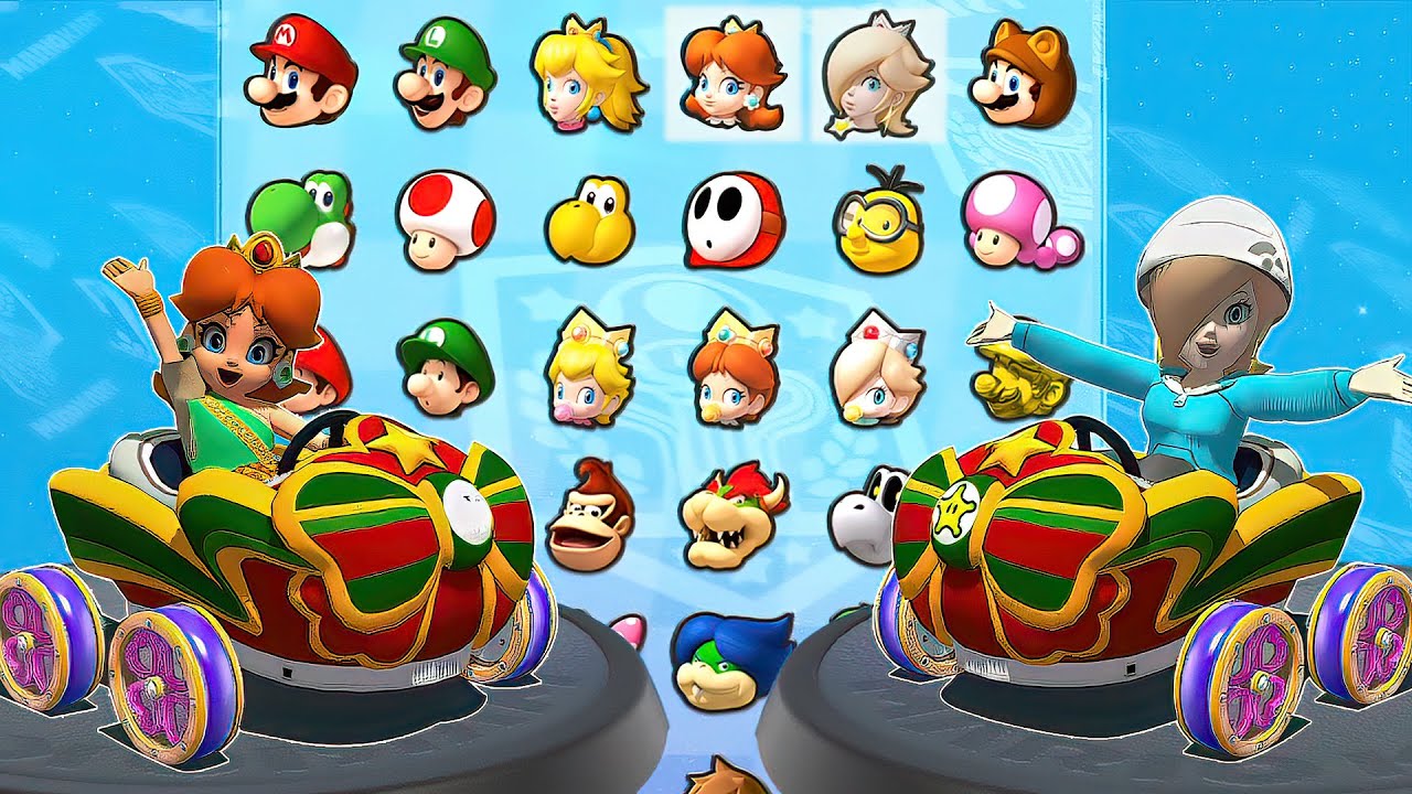 Mario Kart 8 Deluxe - Daisy (Thai Dress) & Cozy Rosalina In Egg Cup & Boomerang Cup