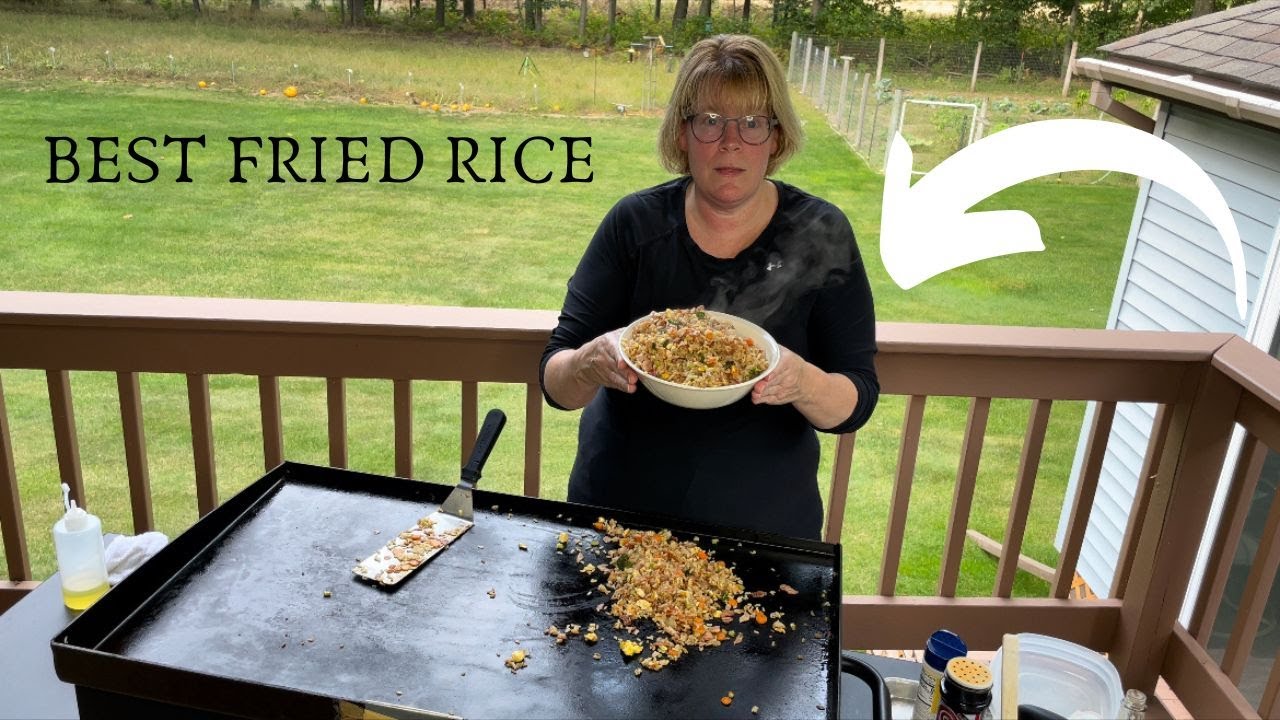 Best Fried Rice Recipe on the Blackstone Griddle