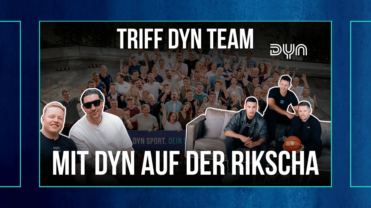 Burger 🍔 und mit Kretzsche & Schmiso in der Rikscha 🤩🤩 - TRIFF DYN TEAM I Dyn Sports