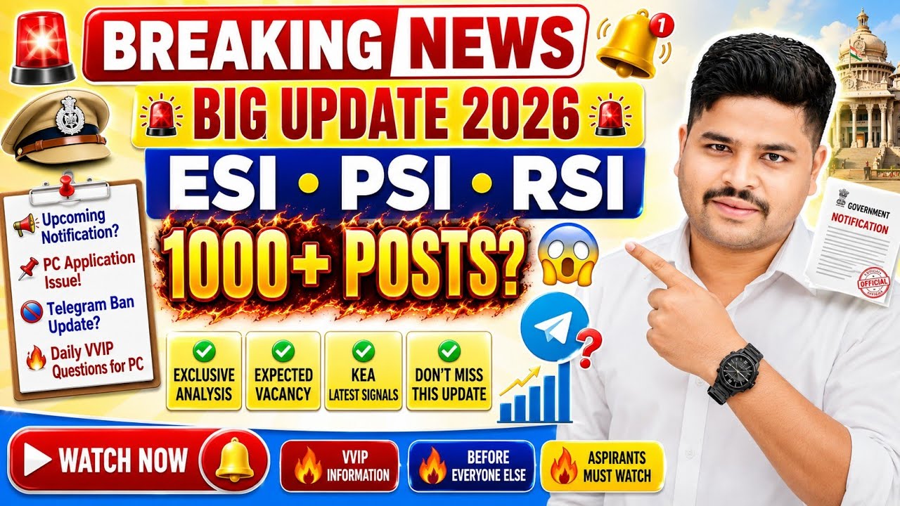 🚨 BIG UPDATE 2026 | ESI PSI RSI 1000+ Posts? 😱 | PC Application Issue | Telegram Ban Update