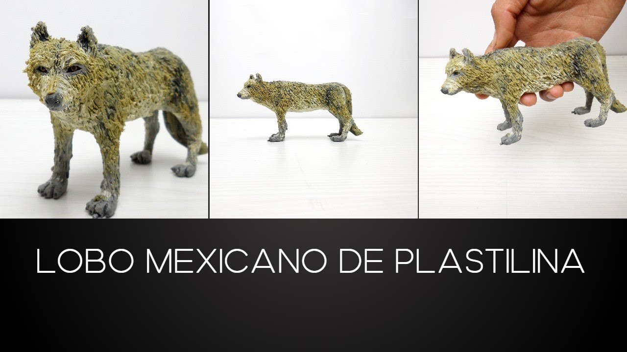 Como Hacer un Lobo Mexicano De Plastilina Paso a Paso 🐾