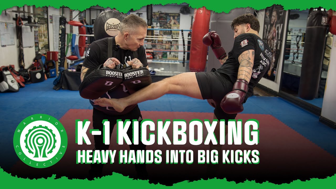 K-1 Kickboxing Training - Aggressive Hands to Set Up BIG Kicks with Dean Sugden