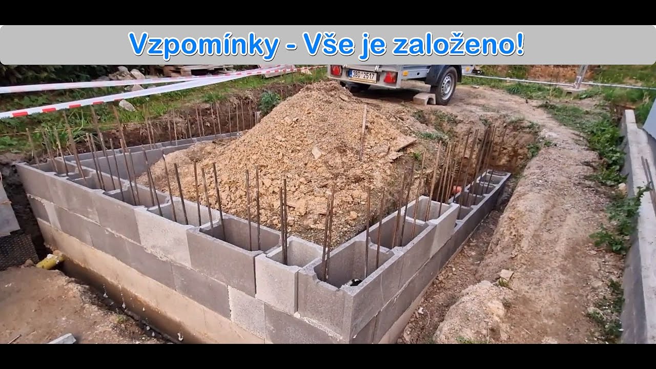 VZPOMÍNKY Stavba chaty svépomoci 50  Díl   Konečně je vše založeno i něco navíc