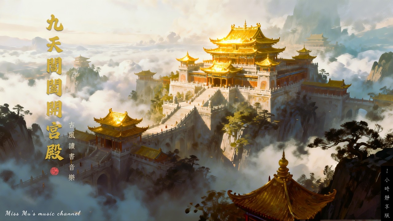 【古風讀書音樂】1小時深度專注｜🏯 九天閶闔開宮殿 Heavenly Palace｜Study & Relax BGM｜專注・閱讀・放鬆 🎧｜Miss Mu 木姊姊