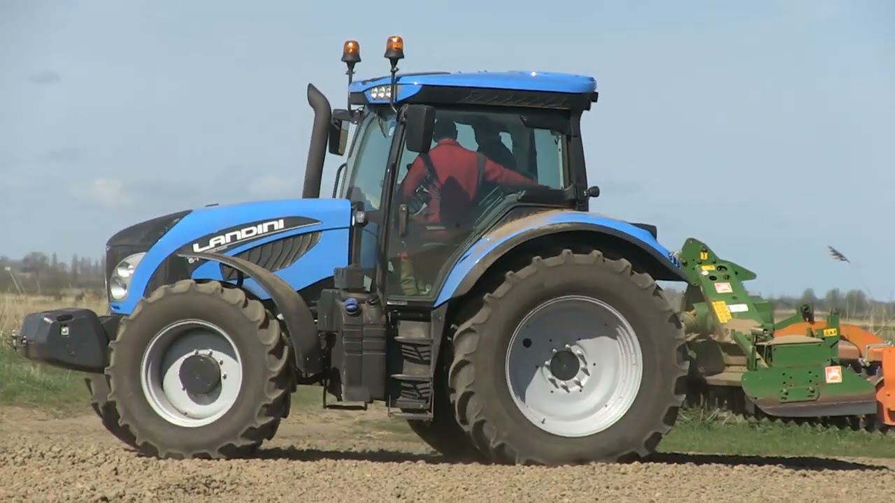 LANDINI 6 175 AND AMAZONE KE403 170 POWER HARROW