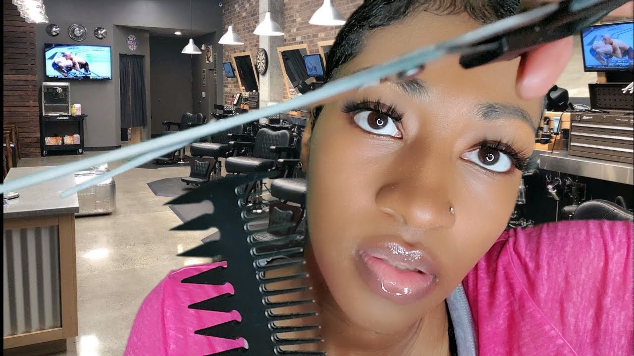 ASMR Haircut Roleplay (Hair Cutting, Spray Sounds, Personal Attention, Fluffy Mic, Up Close)