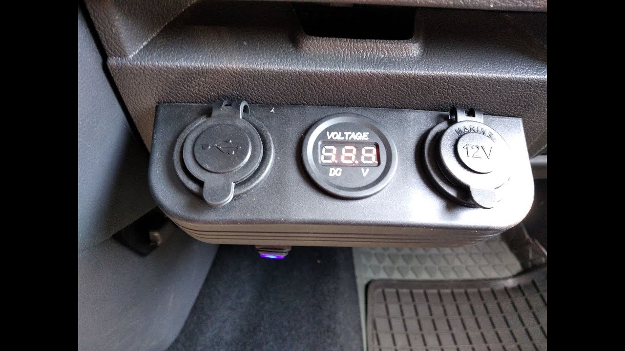 Dodatkowe gniazda w aucie. - Jak podłączyć.  VW T5 Caravelle. Gadżet do przyszłego Campera :)