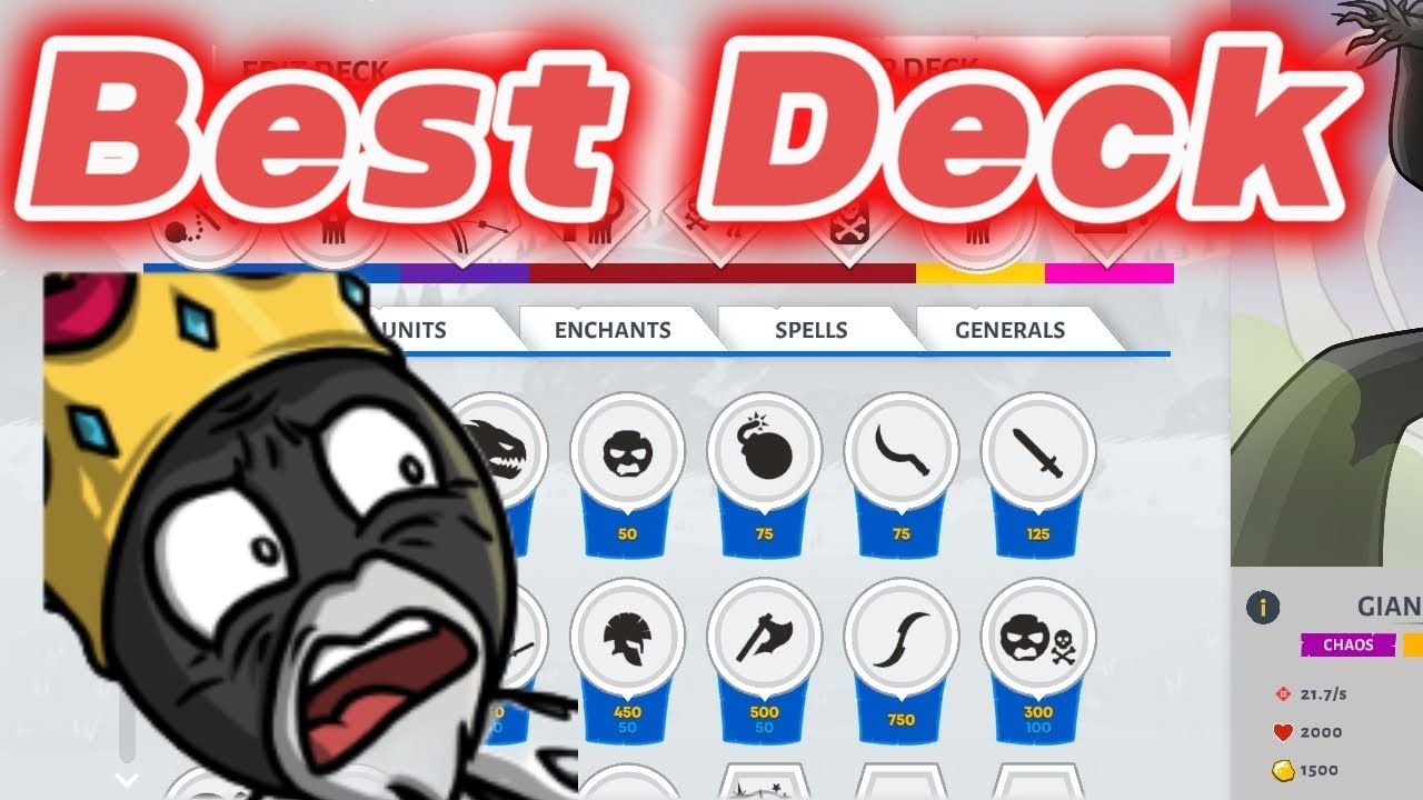 Best Giantlord Deck! #stickwarsaga #stickwarlegacy