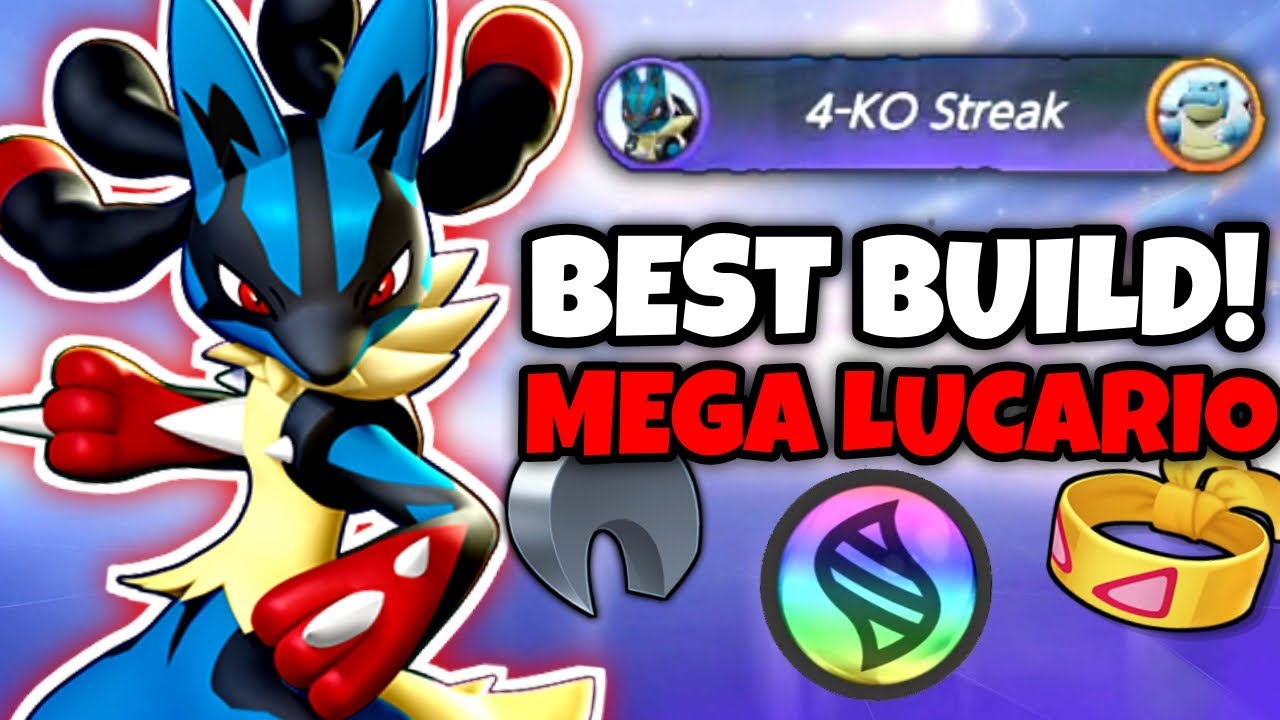 😱💀This Insane MEGA LUCARIO Build Destroys EVERYONE! | Best Build For Mega Lucario | Pokemon UNITE