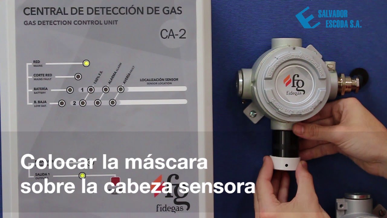Comprobación de buen funcionamiento de sistema de detección de gas Fidegas | SALVADOR ESCODA S.A.