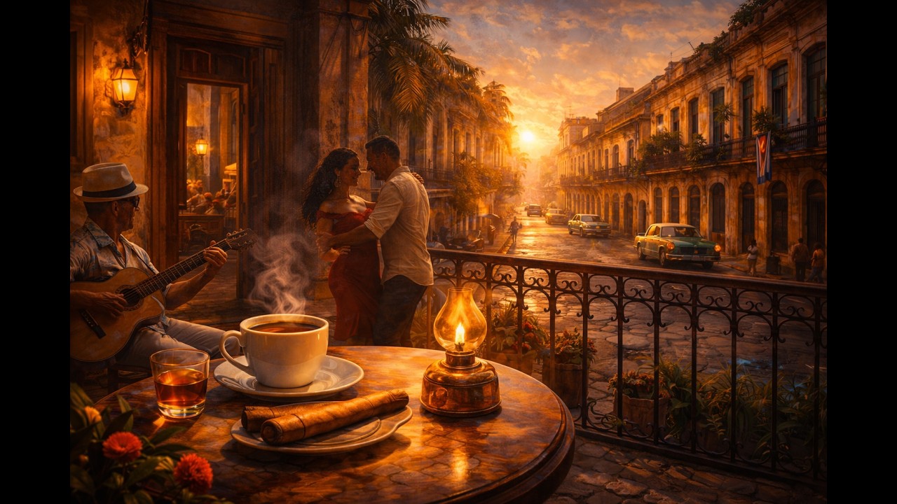 Cuban Coffee Music 🎺 Relaxing Latin Jazz Cafe Ambience