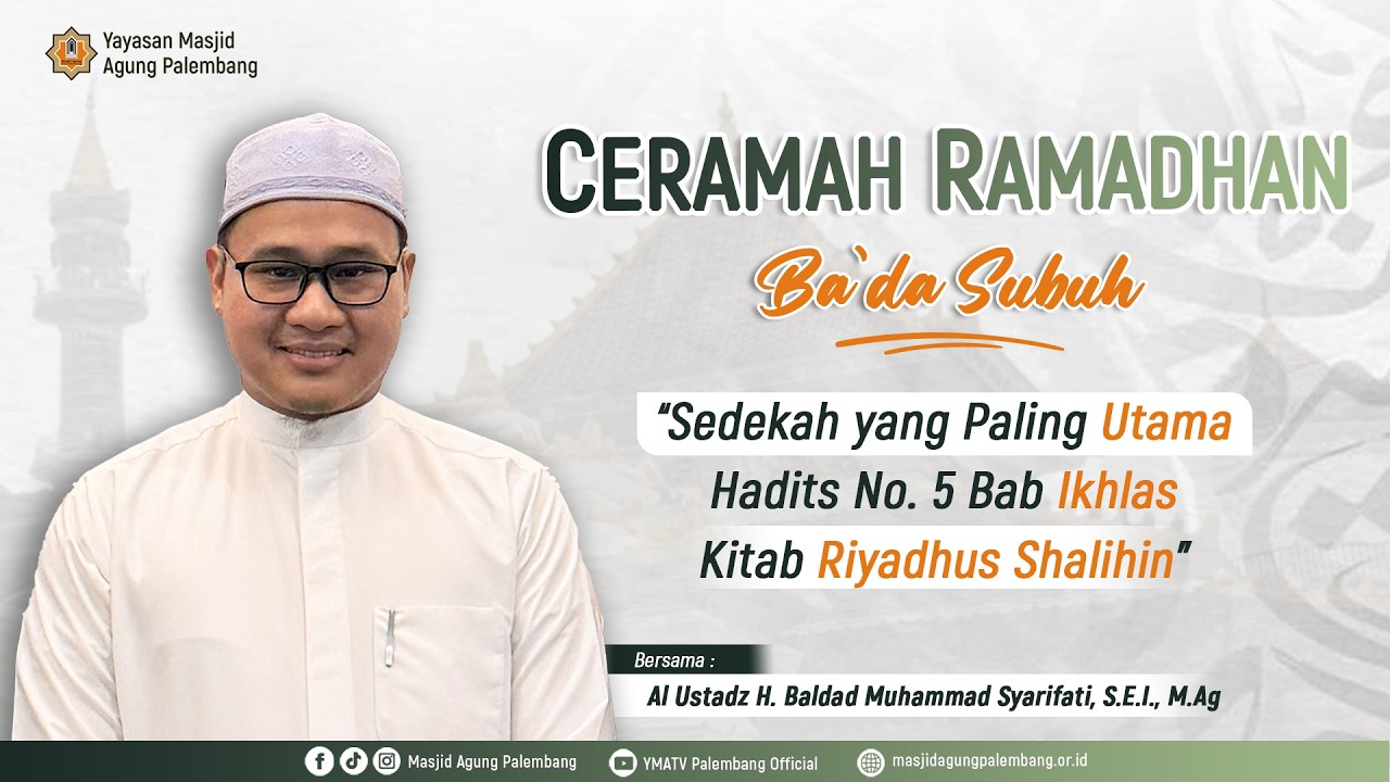 [LIVE] SHOLAT BERJAMA'AH & CAWISAN BA'DA SUBUH | 23 RAMADHAN 1447 H