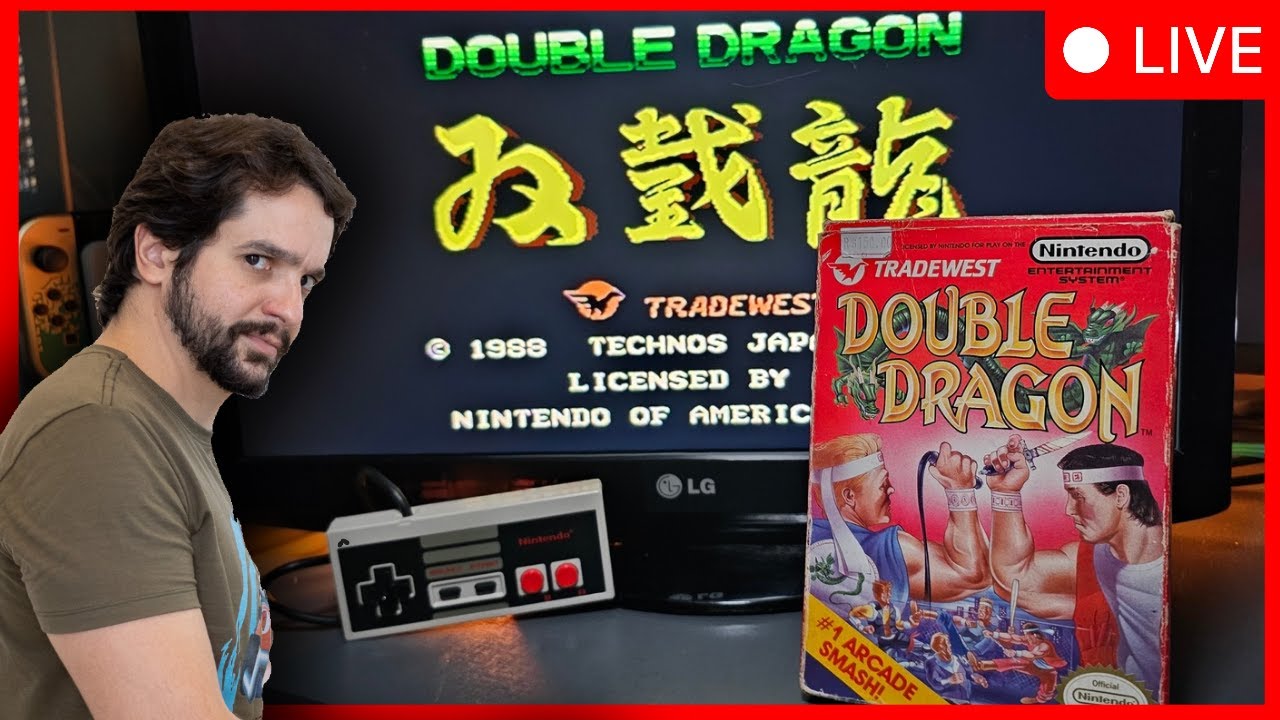 DOUBLE DRAGON - (NINTENDINHO) DIRETO DO CONSOLE - SlOWRUN (PARTE 2)