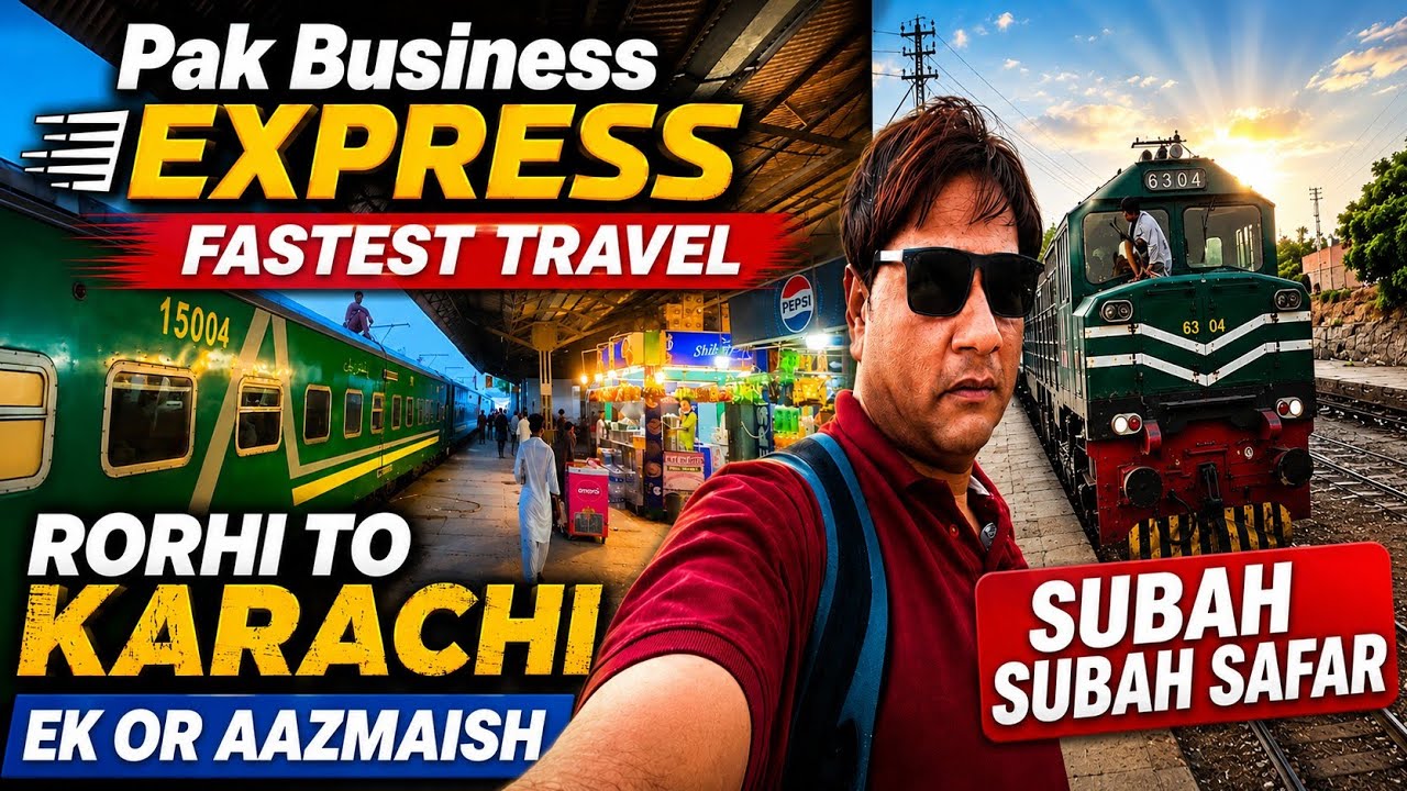 Pakistan's FASTEST Train? | Pak Business Express Rohri to Karachi | Sunrise Journey +Review!