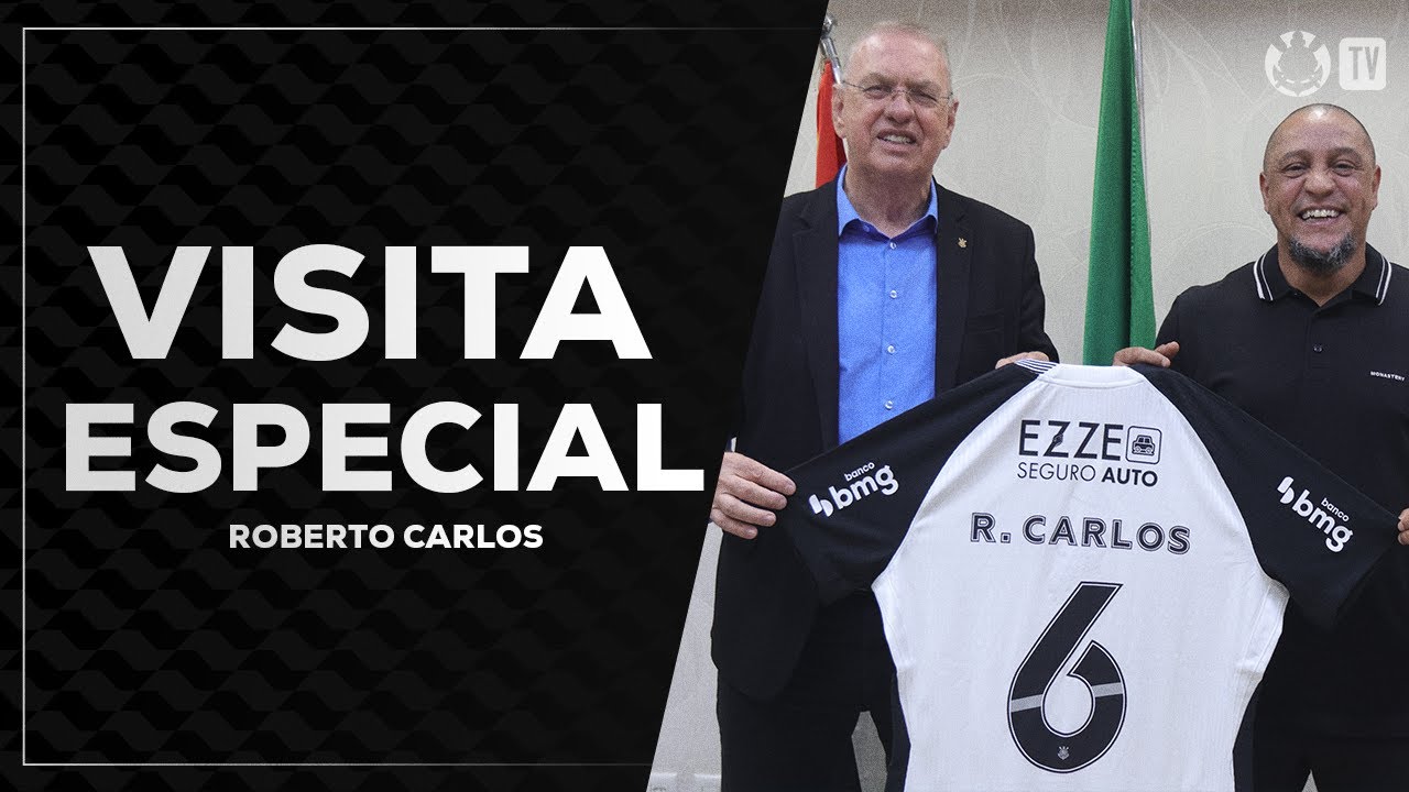 EX-LATERAL ROBERTO CARLOS VISITA O PARQUE SÃO JORGE E O MEMORIAL CORINTHIANS