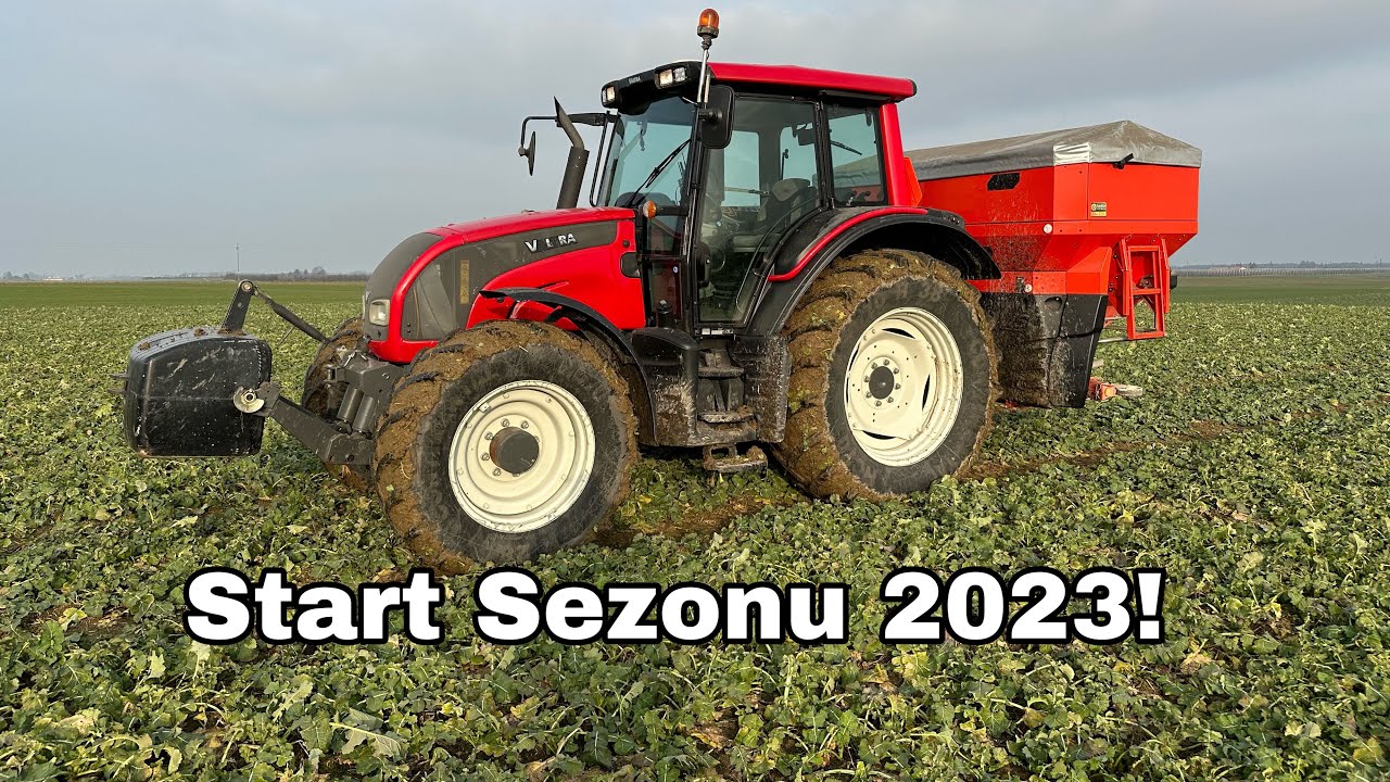 #664- Rozpoczęcie sezonu 2023! Azot na rzepak! Mała Valtra N’ka+ duży Kuhn Axis 50.2