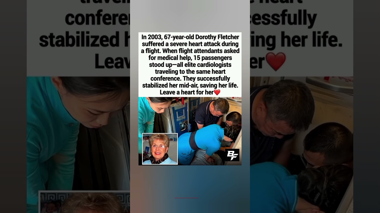 15 cardiologists on one flight saved a woman's life mid-air 😭❤️