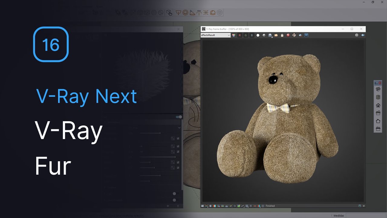 V-Ray 4.0 para SketchUp | Aula 16: Como usar o V-Ray Fur (para criar gramados e tapetes)
