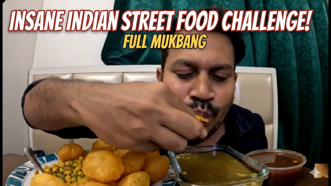 Crunch. Splash. Repeat. Pani Puri Mukbang!” 🤤