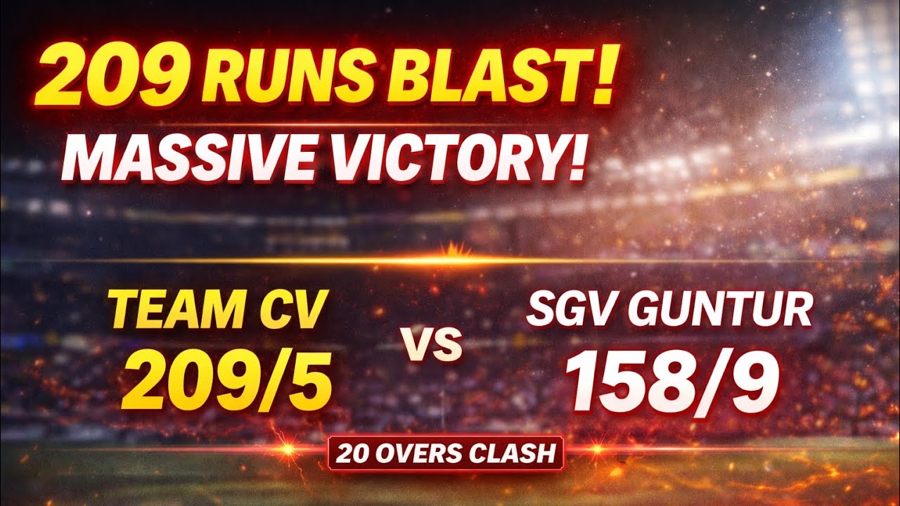 👉 209 Runs Blast 💥 | Team CV Massive Victory | Full Match Highlights #cricket #viral #explorepage 