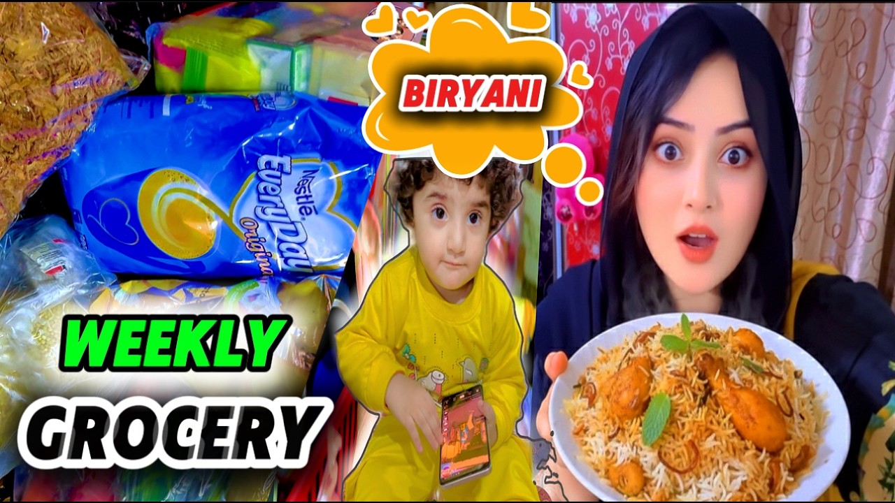 Weekly Grocery Shopping + Special Chicken Biryani  🛒🍗#WeeklyGrocery#GroceryShopping  #ChickenBiryani