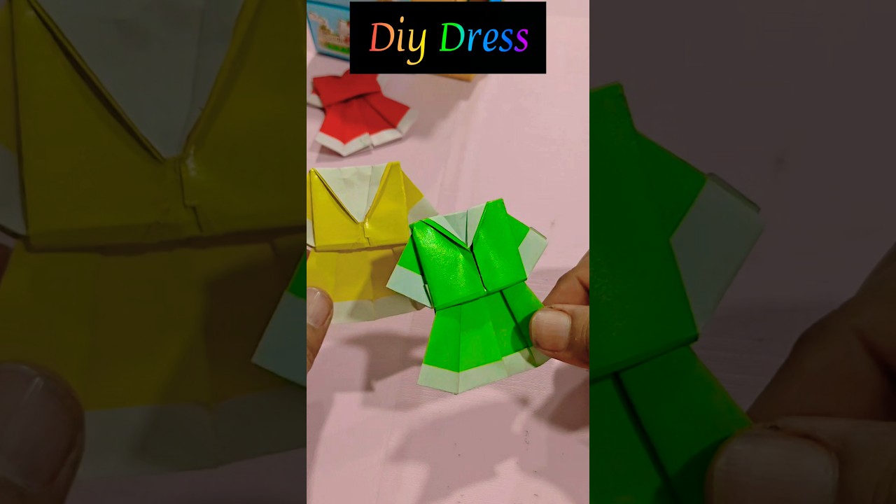 DIY Paper Dress 👗 | Simple Paper Craft for Beginners | 