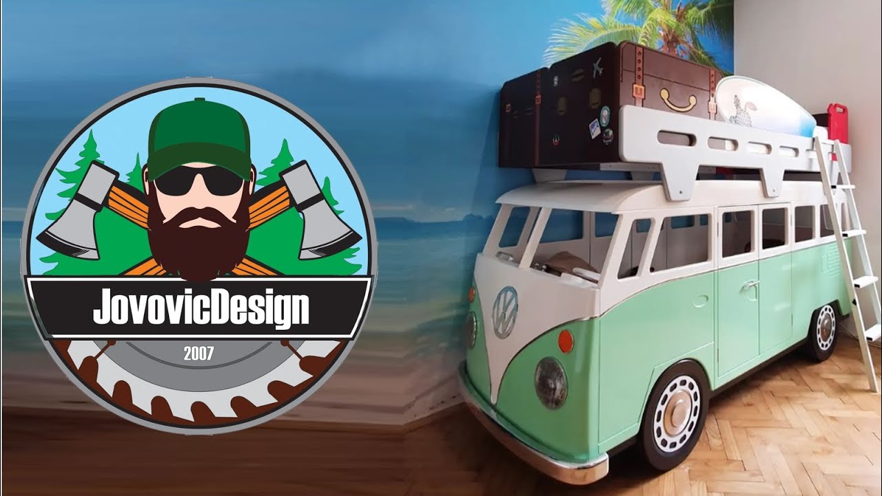 How to make VW T1 BUS - BUNK BED FOR KIDS