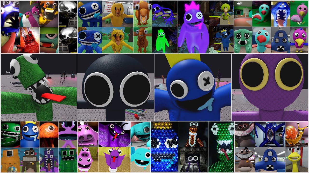Rainbow Friends vs Garten of Banban ALL JUMPSCARES COMPILATION