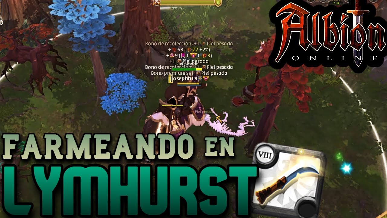 Farmeando Piel y Madera en LymHurst, Albion Online