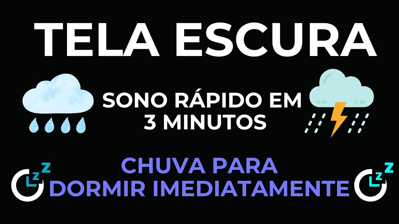 ⛈️ Sons da Tempestade | Chuva e Raios para Aliviar o Estresse e Melhorar o Sono