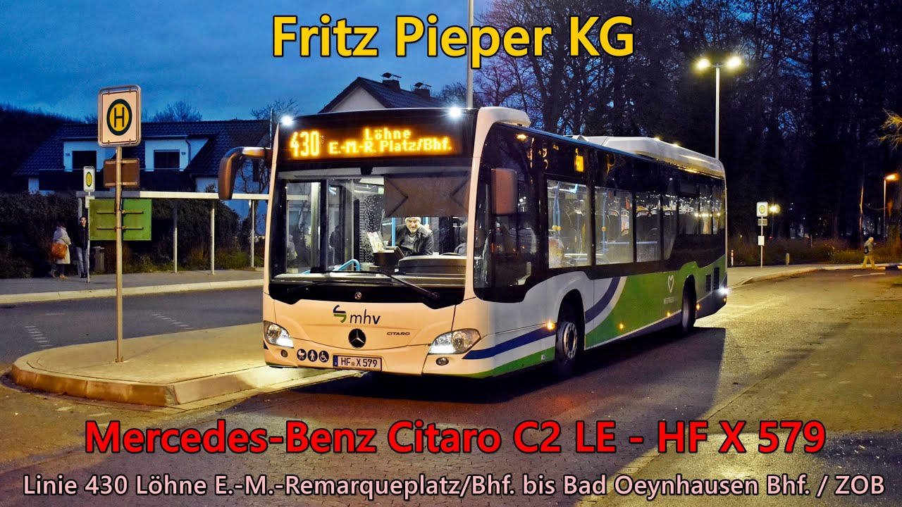 [Sound] Bus Mercedes-Benz Citaro C2 LE von Fritz Pieper KG - HF X 579