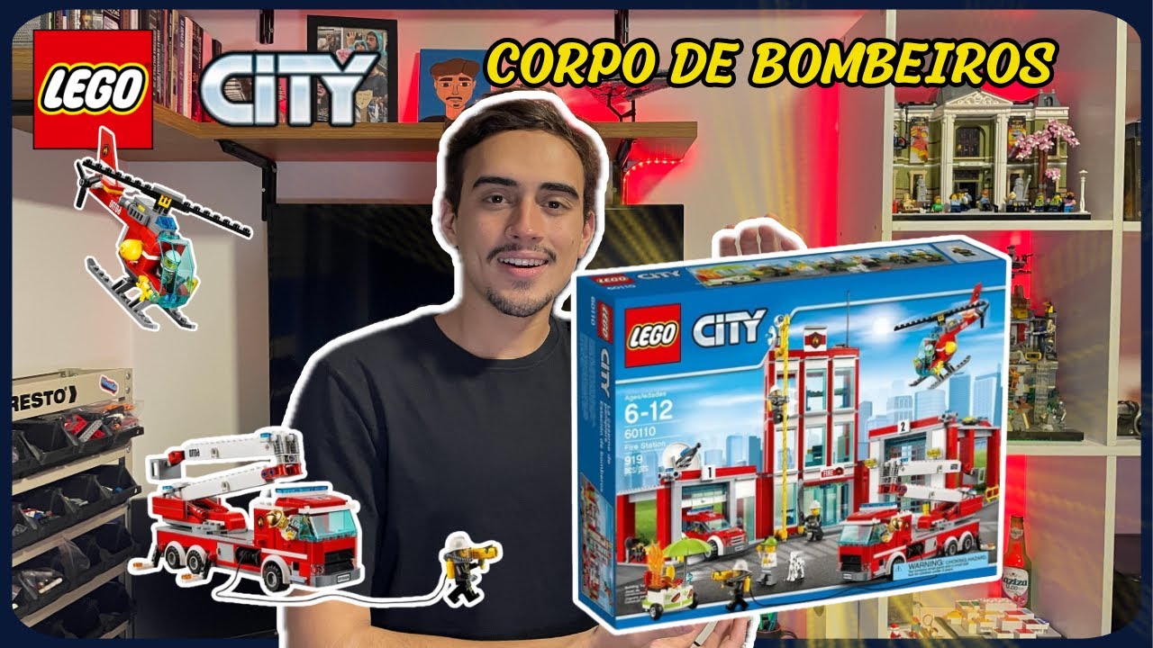 LEGO City Corpo de Bombeiros (60110) - Review Completo!