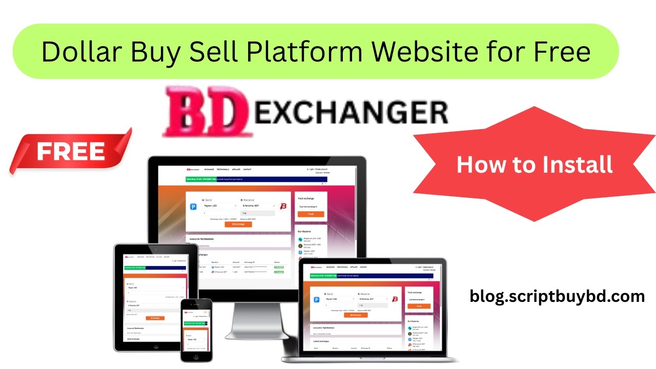 Create a Currency Exchange Website with BDExchanger PHP Script 2026