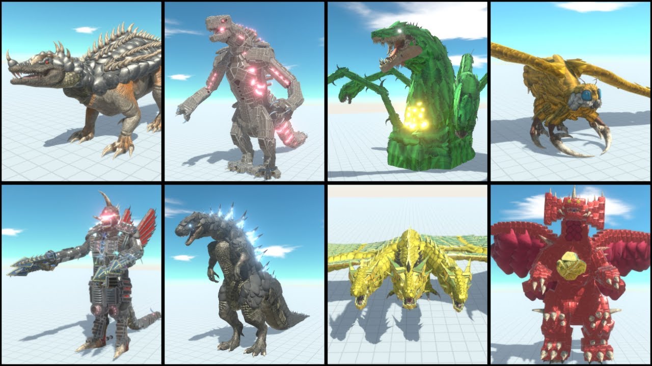 Anguirus vs Godzilla and Kaiju Animal Revolt Battle Simulator