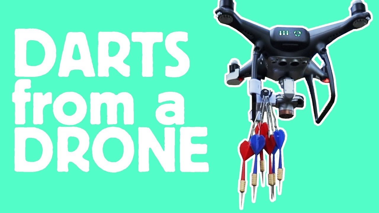 PLAYING DARTS with a DRONE