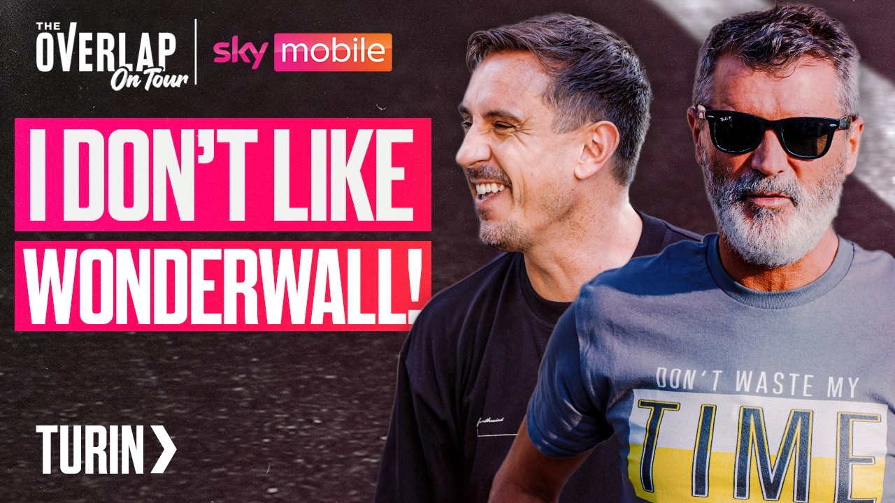 Лучшая песня Oasis и Рой Кин в исполнении Grealish и Rice | The Overlap в туре в Турине | Sky Mobile