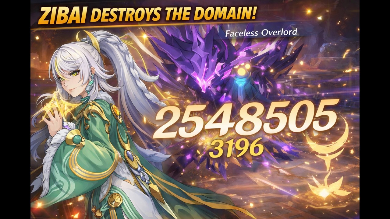 Zibai C2R1 + Columbina C2R1 | Faceless Overlord Lunar Crystalizewith 4★ C6 Supports