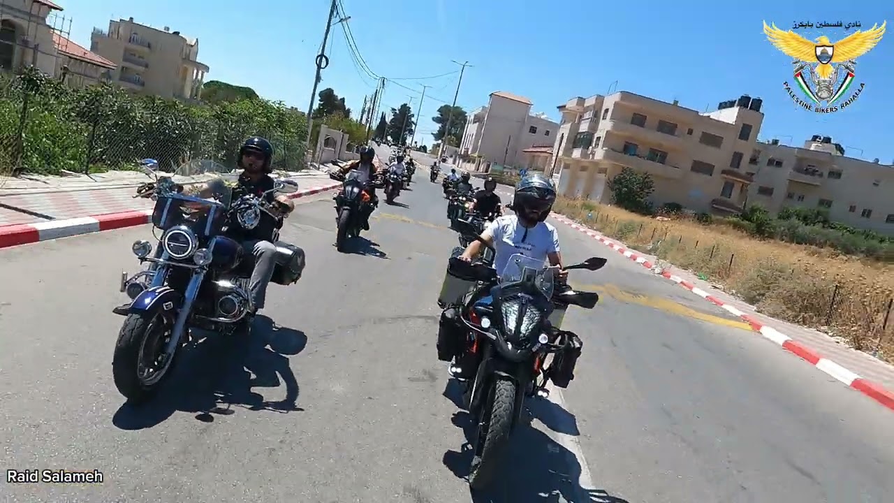 زيارة نادي رحالة فلسطين بايكرز إلى قرية دير دبوان/Palestine Bikers Club visit to Deir Dibwan village