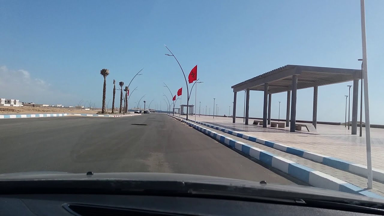 جولة في الكورنيش الجديد لمدينة بوجدور مباشرة بعد افتتاحه..