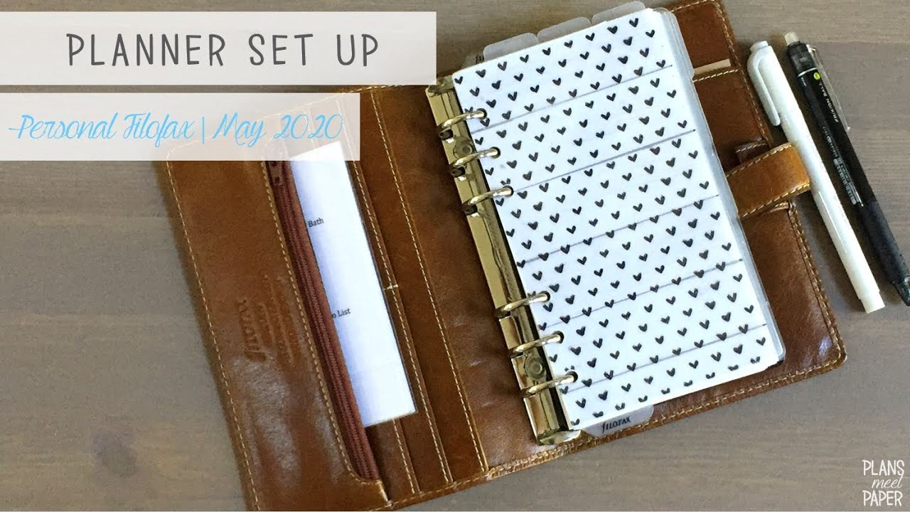 May 2020 Planner Set Up | Personal Filofax Malden