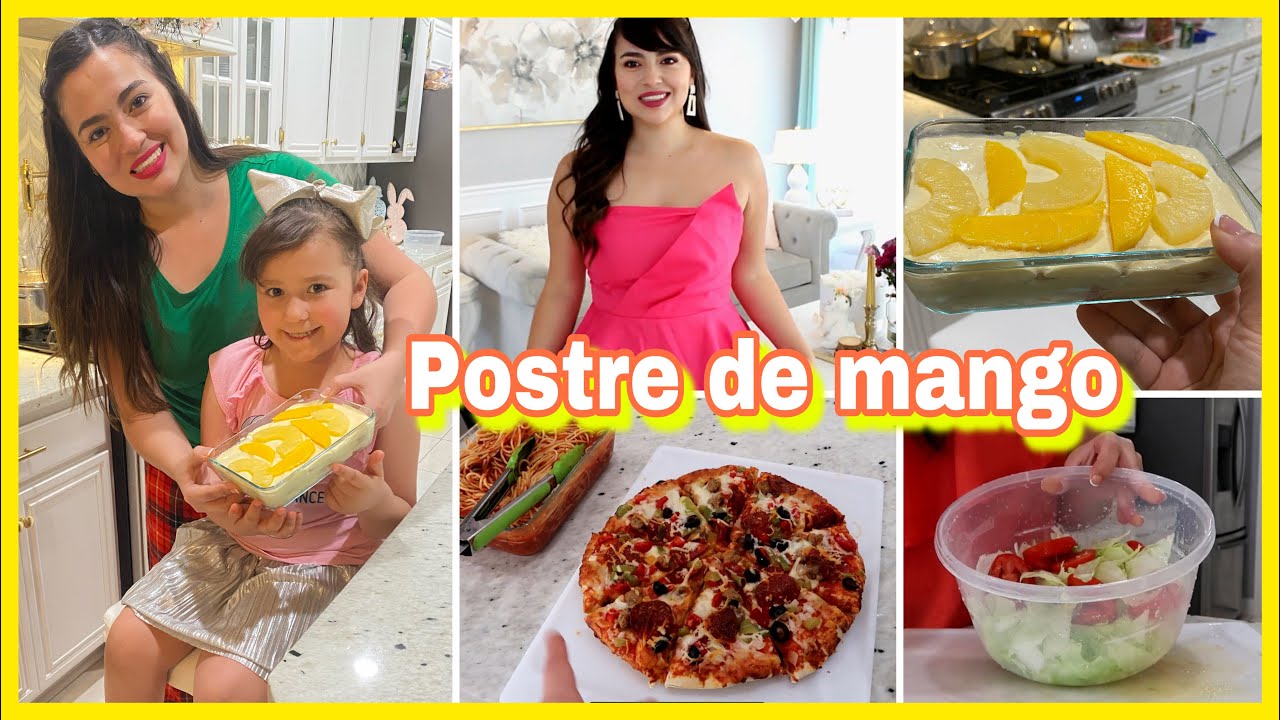 Días difíciles, seguimos adelante 😍 postre de mango pizza 🍕 🥭 y más