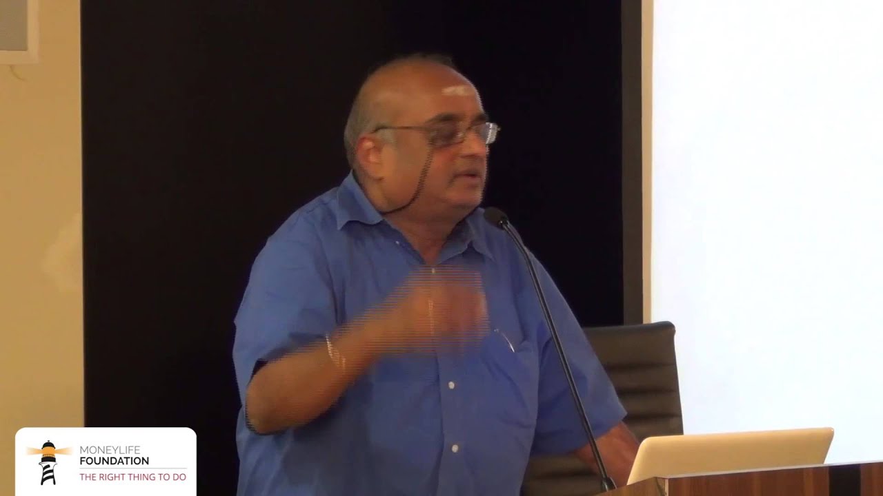 Prof  R  Vaidyanathan, IIM Bangalore, speaks at Moneylife Foundation