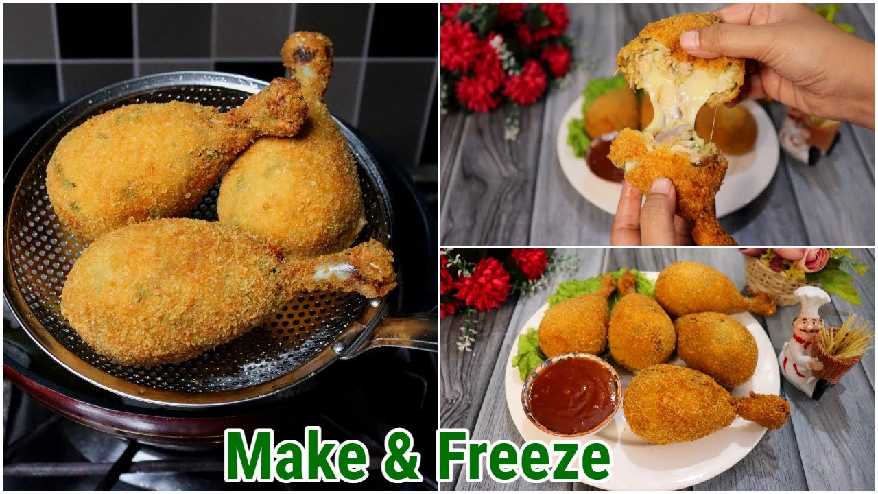 Ramadan Special Chicken Cheese Drumsticks Recipe For Iftar | Make & Freeze Chicken Snack