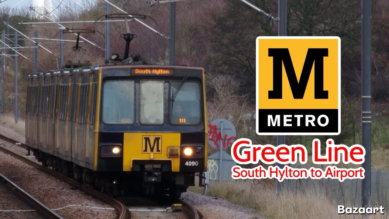 Tyne & Wear Metro Green Line South Hylton to Airport • Metrocar 4027/4090 • CentralScotlandRail