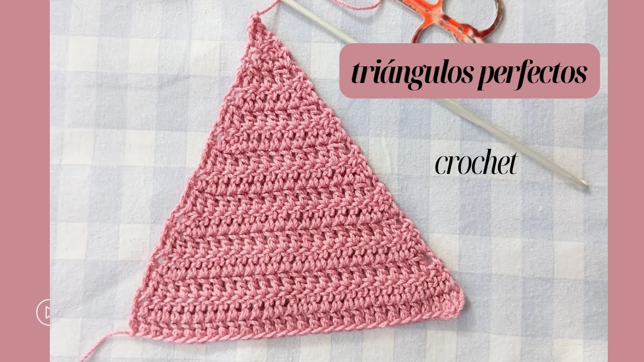 Como hacer triángulos perfectos en crochet con disminuciones 💞🧶