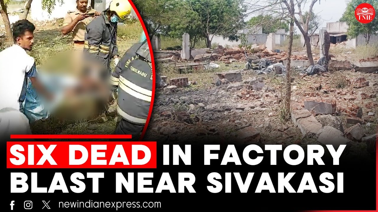Six killed, five injured in fireworks factory blast in Tamil Nadu