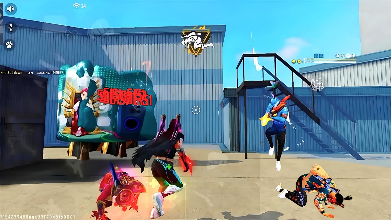 Playing zerox ff custom hud 📱
