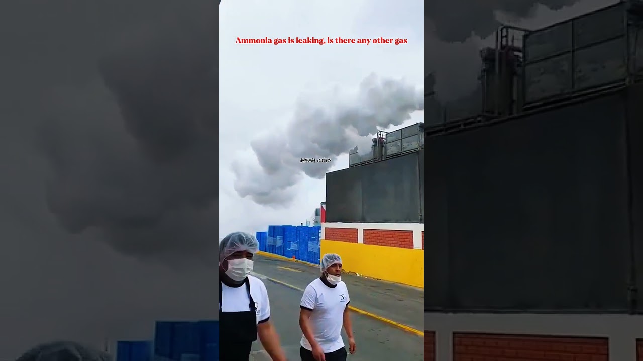 Ammonia Gas leakage record in CCTV camera