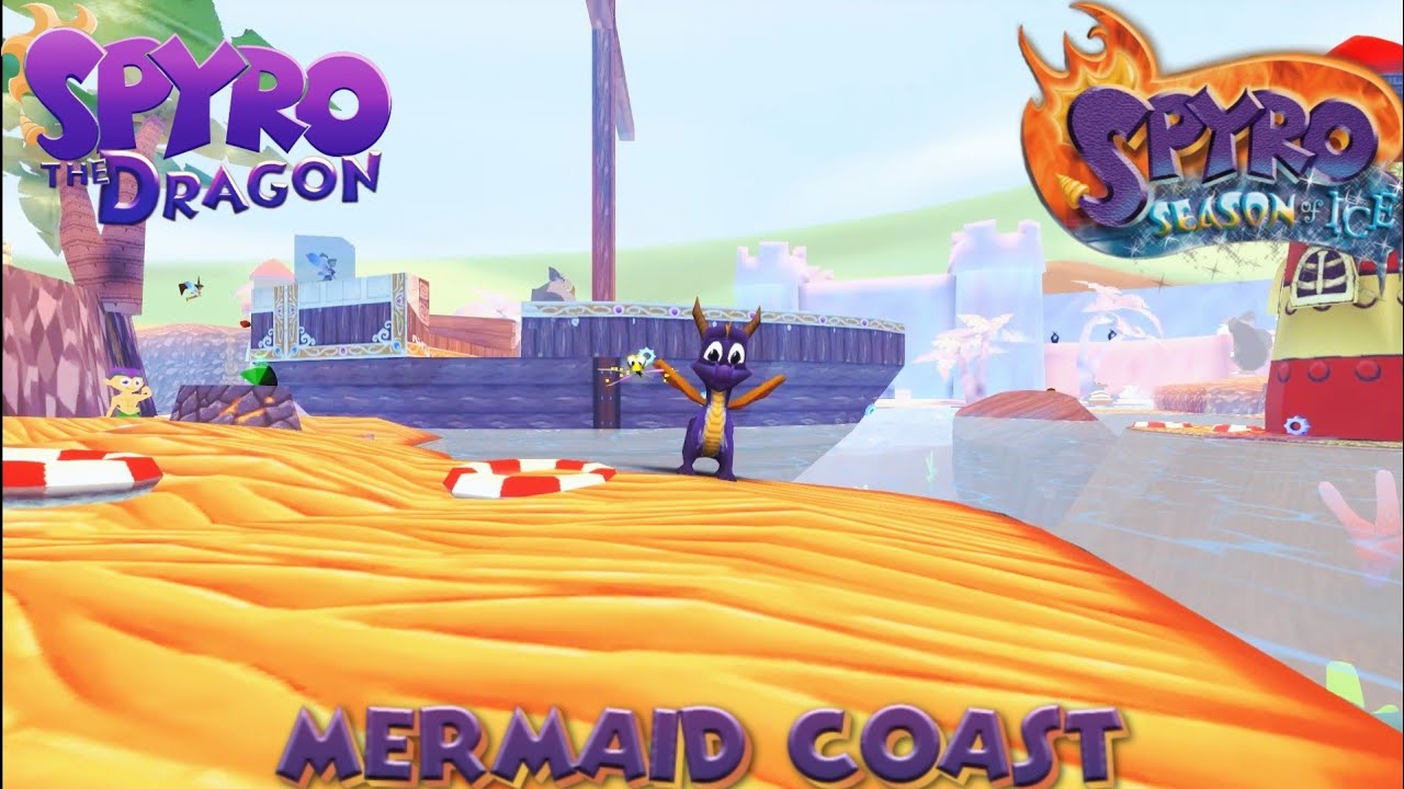 Spyro The Dragon: (Spaghetti) Custom Level: Mermaid Coast (Season Of Ice) By RedAndBlack64
