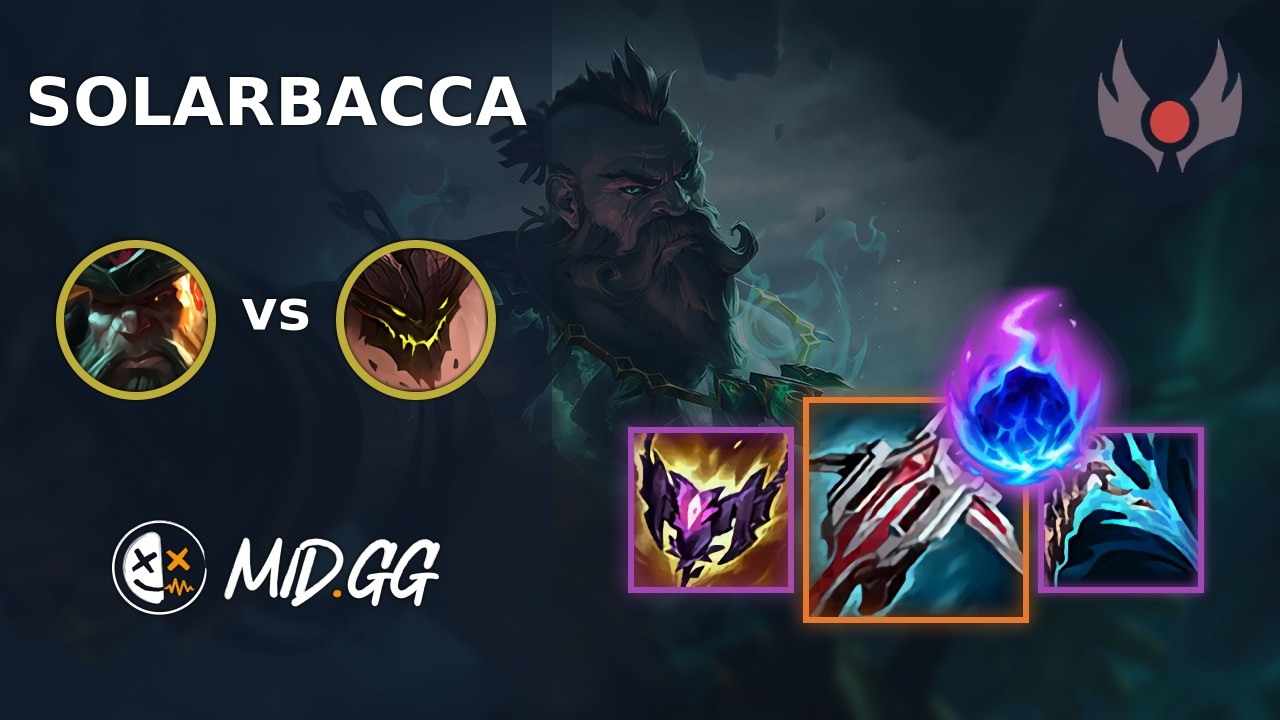 MID.GG: [ solarbacca ] Gangplank TOP vs Malphite | NA GRANDMASTER | LOL Season 2026
